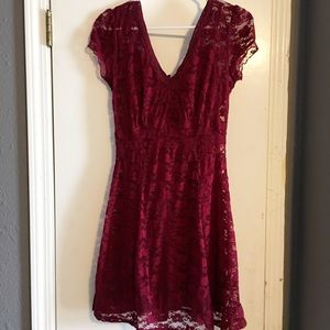 NWOT royal bones sheer lace dress XS